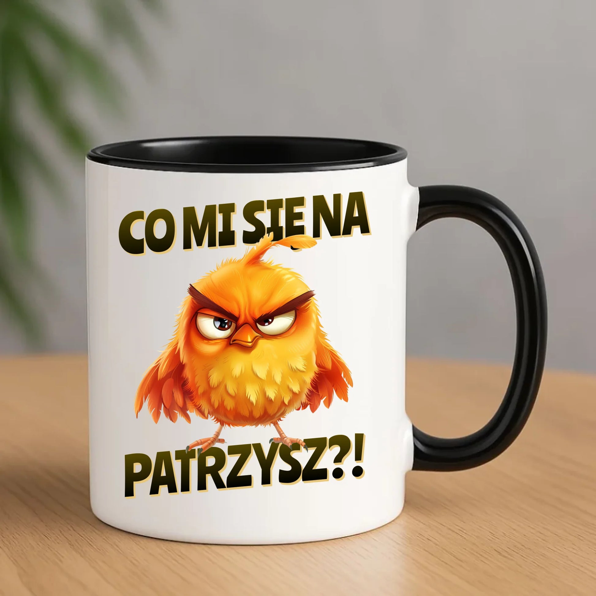 Śmieszny kubek - Prezent dla chłopaka kolegi - Co mi się na ptaka patrzysz DCH24 - StoryCups.pl