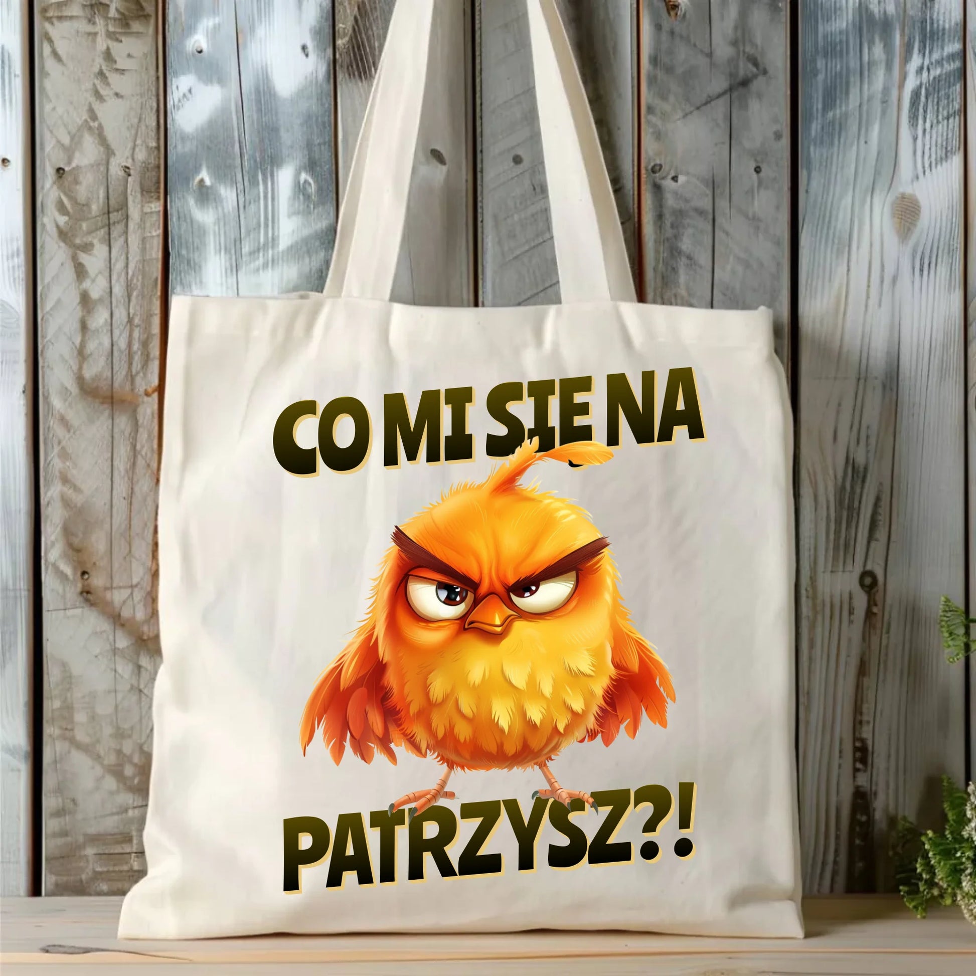 Śmieszna torba - Prezent dla chłopaka kolegi - Co mi się na ptaka patrzysz DCH24 - StoryCups.pl