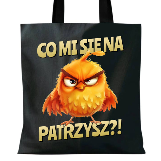Śmieszna torba - Prezent dla chłopaka kolegi - Co mi się na ptaka patrzysz DCH24 - StoryCups.pl