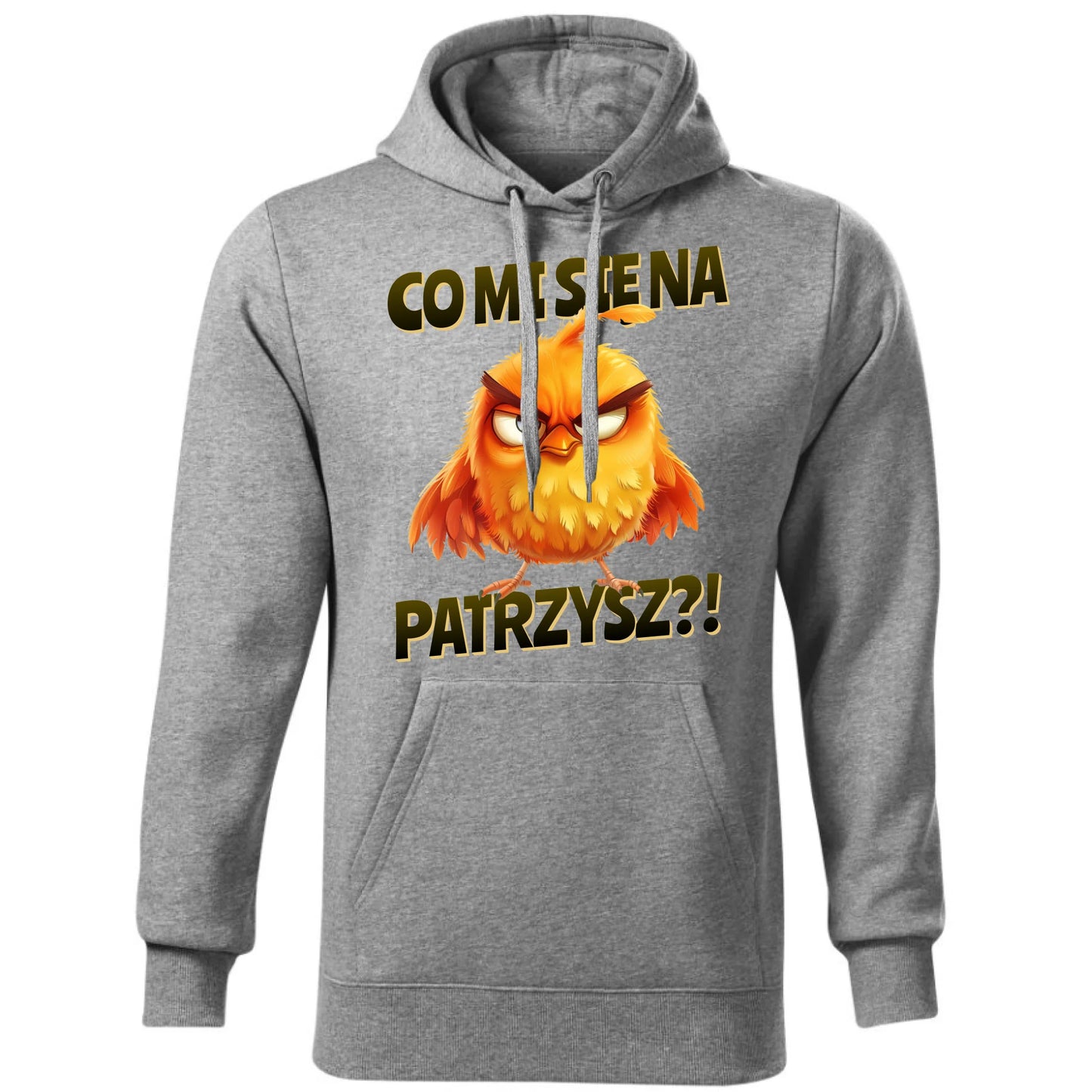 Bluza męska z kapturem - Prezent dla chłopaka kolegi - Co mi się na ptaka patrzysz DCH24 - StoryCups.pl
