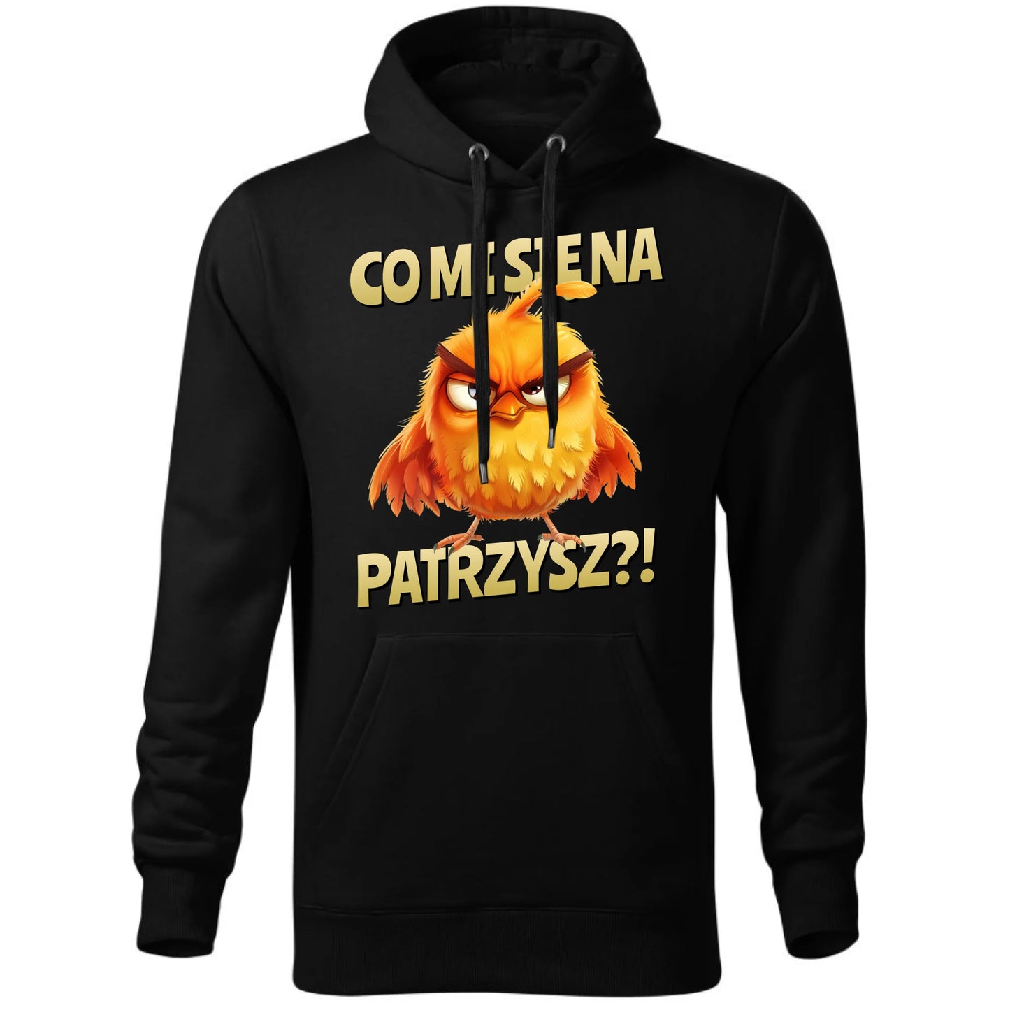 Bluza męska z kapturem - Prezent dla chłopaka kolegi - Co mi się na ptaka patrzysz DCH24 - StoryCups.pl