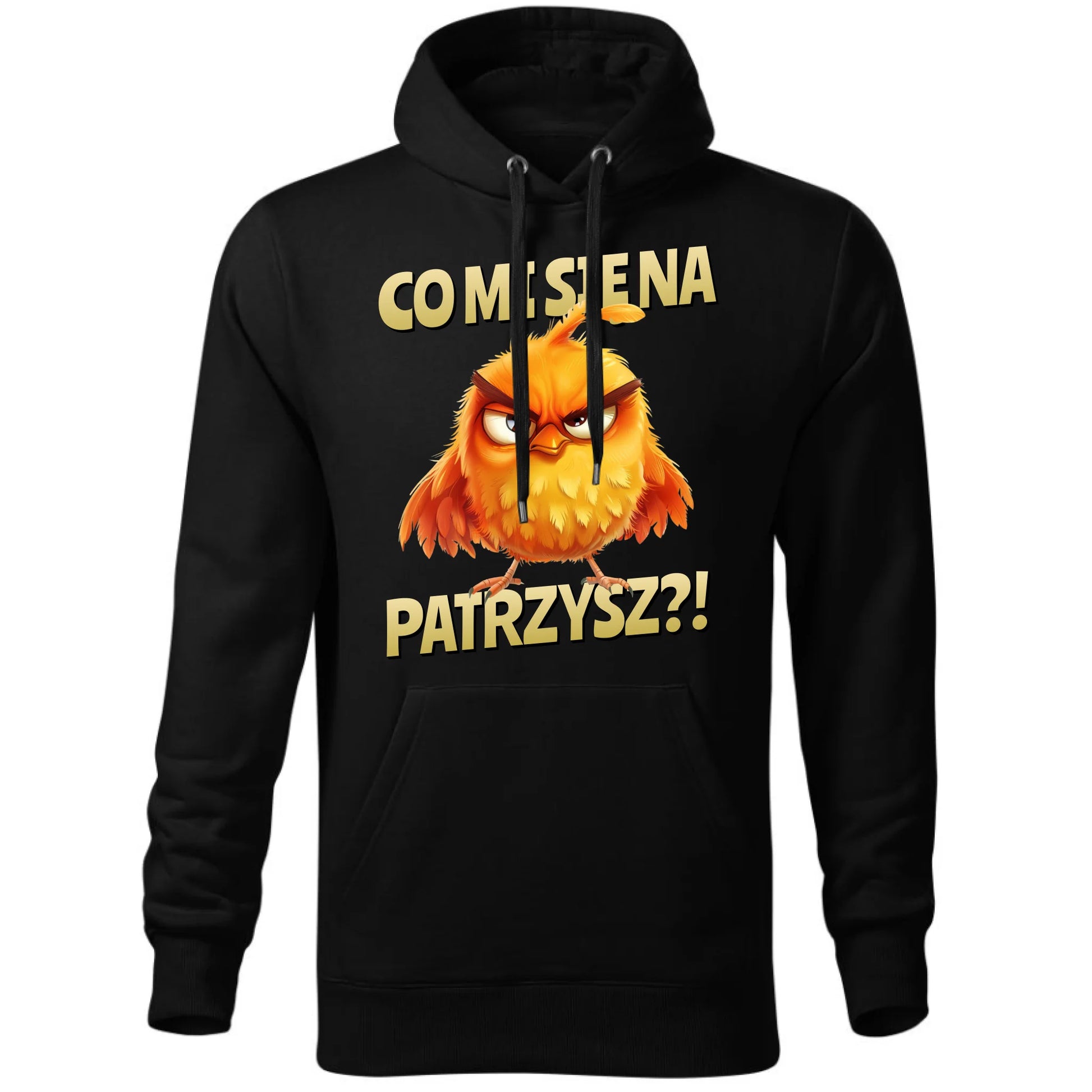 Bluza męska z kapturem - Prezent dla chłopaka kolegi - Co mi się na ptaka patrzysz DCH24 - StoryCups.pl