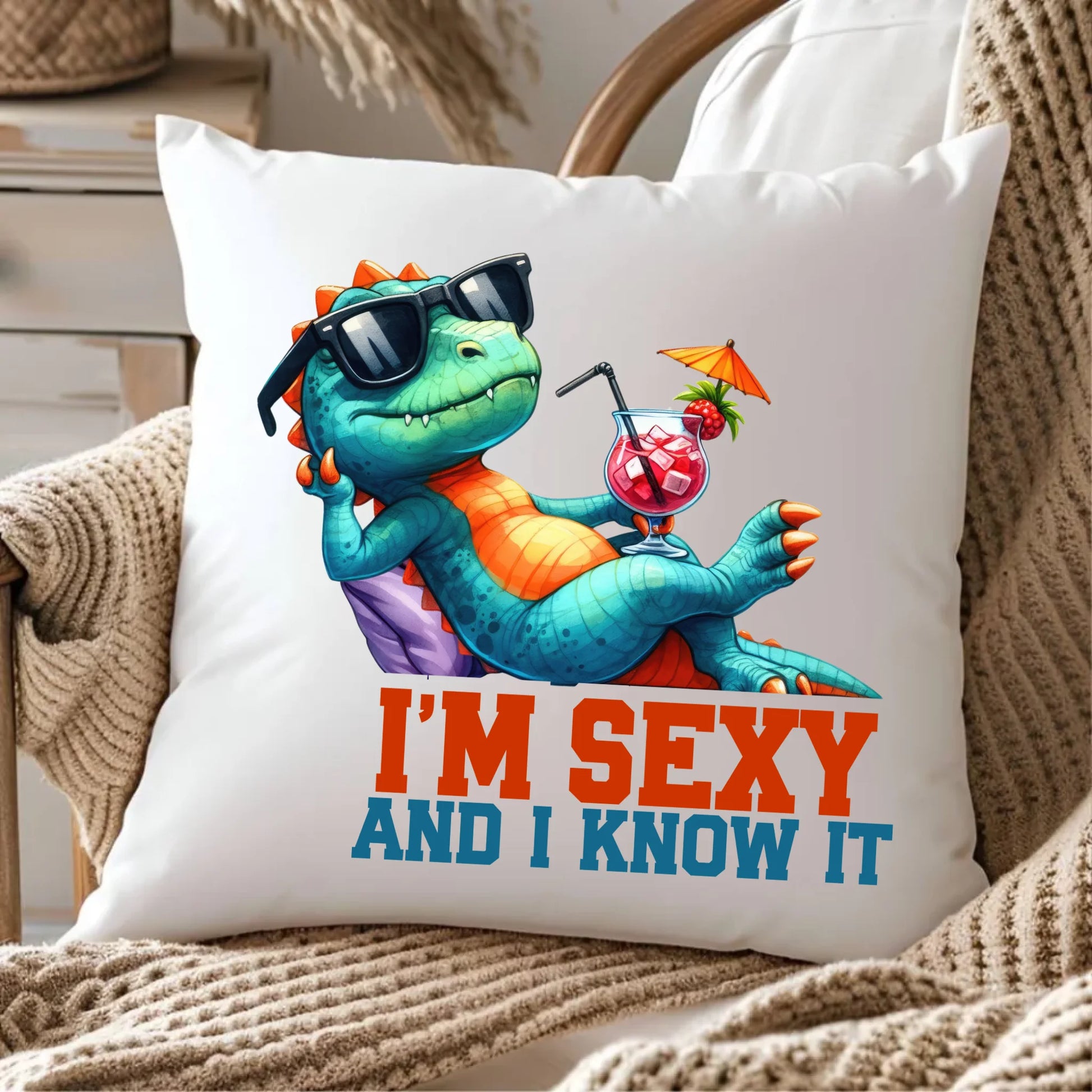 Poduszka - prezent dla chłopaka - I'm sexy - śmieszny nadruk DCH28 - StoryCups.pl