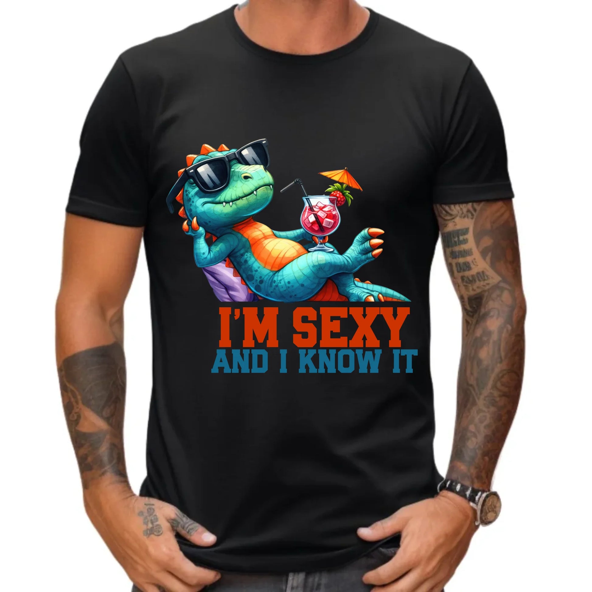 Koszulka męska - prezent dla chłopaka - I'm sexy - śmieszny nadruk DCH28 - StoryCups.pl