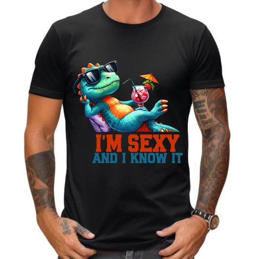 Koszulka męska - prezent dla chłopaka - I'm sexy - śmieszny nadruk DCH28 - StoryCups.pl