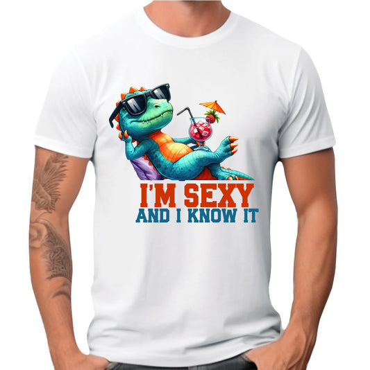 Koszulka męska - prezent dla chłopaka - I'm sexy - śmieszny nadruk DCH28 - StoryCups.pl