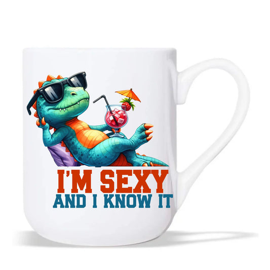 Kubek elegant - prezent dla chłopaka - I'm sexy - śmieszny nadruk DCH28 - StoryCups.pl