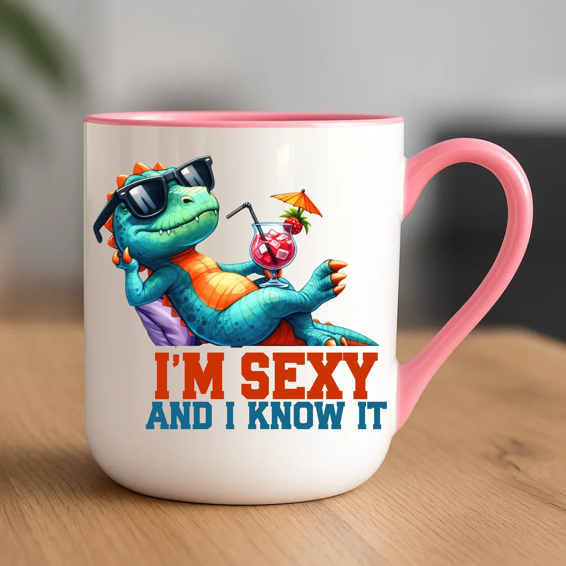 Kubek elegant - prezent dla chłopaka - I'm sexy - śmieszny nadruk DCH28 - StoryCups.pl
