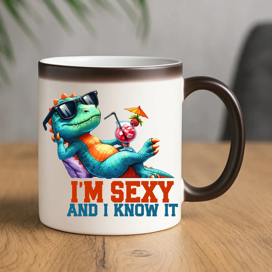 Kubek magiczny - prezent dla chłopaka - I'm sexy - śmieszny nadruk DCH28 - StoryCups.pl