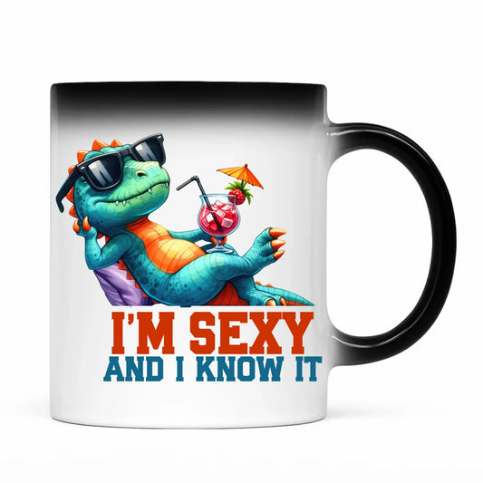 Kubek magiczny - prezent dla chłopaka - I'm sexy - śmieszny nadruk DCH28 - StoryCups.pl