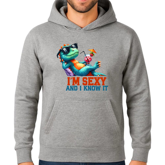 Bluza męska z kapturem - prezent dla chłopaka - I'm sexy - śmieszny nadruk DCH28 - StoryCups.pl
