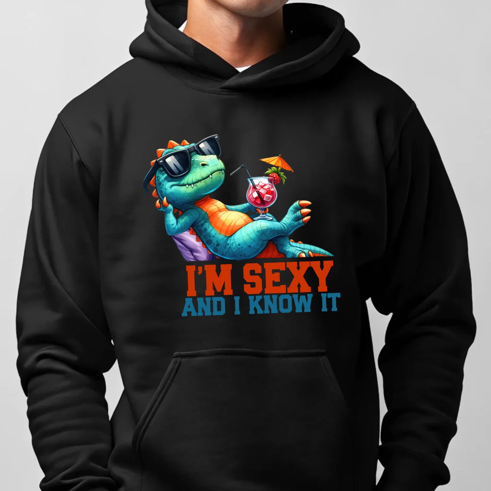 Bluza męska z kapturem - prezent dla chłopaka - I'm sexy - śmieszny nadruk DCH28 - StoryCups.pl