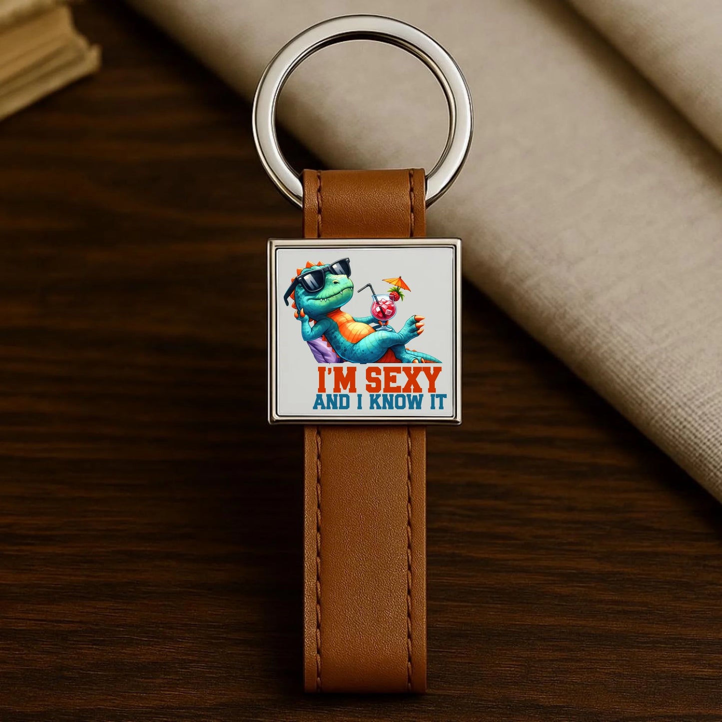 Brelok - prezent dla chłopaka - I'm sexy - śmieszny nadruk DCH28 - StoryCups.pl