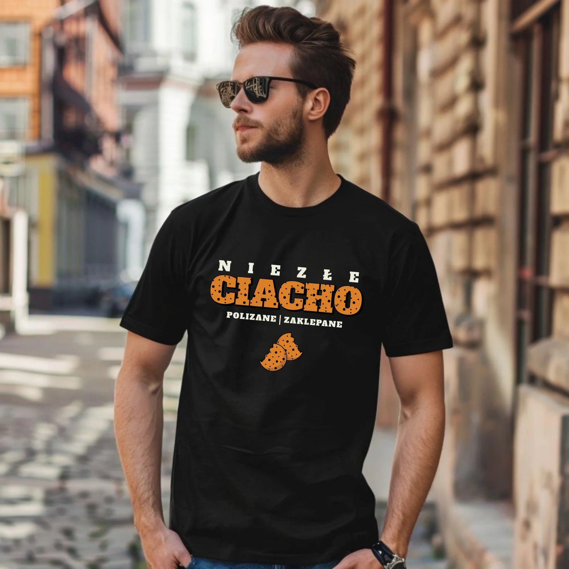 Koszulka męska - prezent dla chłopaka męża - Niezłe ciacho polizane zaklepane DCH30 - StoryCups.pl