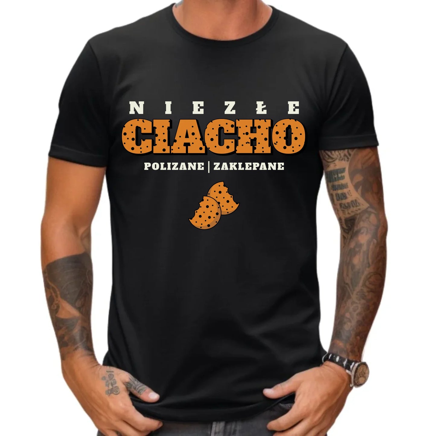 Koszulka męska - prezent dla chłopaka męża - Niezłe ciacho polizane zaklepane DCH30 - StoryCups.pl