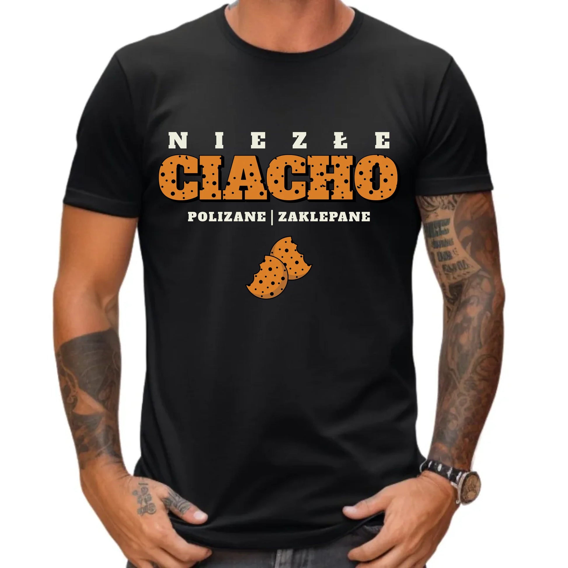 Koszulka męska - prezent dla chłopaka męża - Niezłe ciacho polizane zaklepane DCH30 - StoryCups.pl