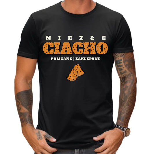 Koszulka męska - prezent dla chłopaka męża - Niezłe ciacho polizane zaklepane DCH30 - StoryCups.pl