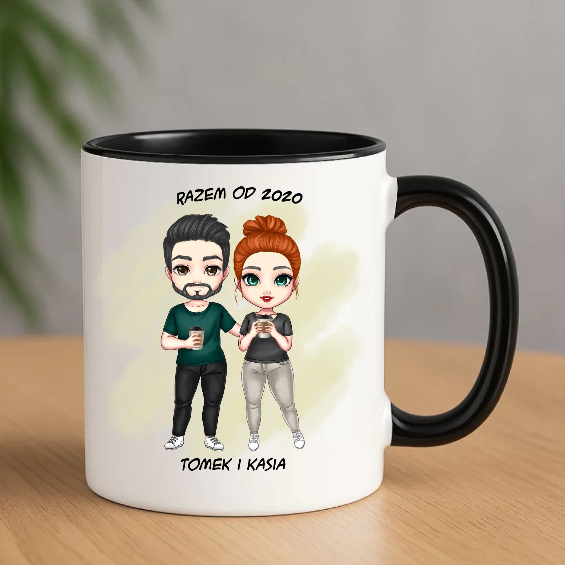 Kubek - prezent dla par zakochanych - personalizowany W01 - StoryCups.pl