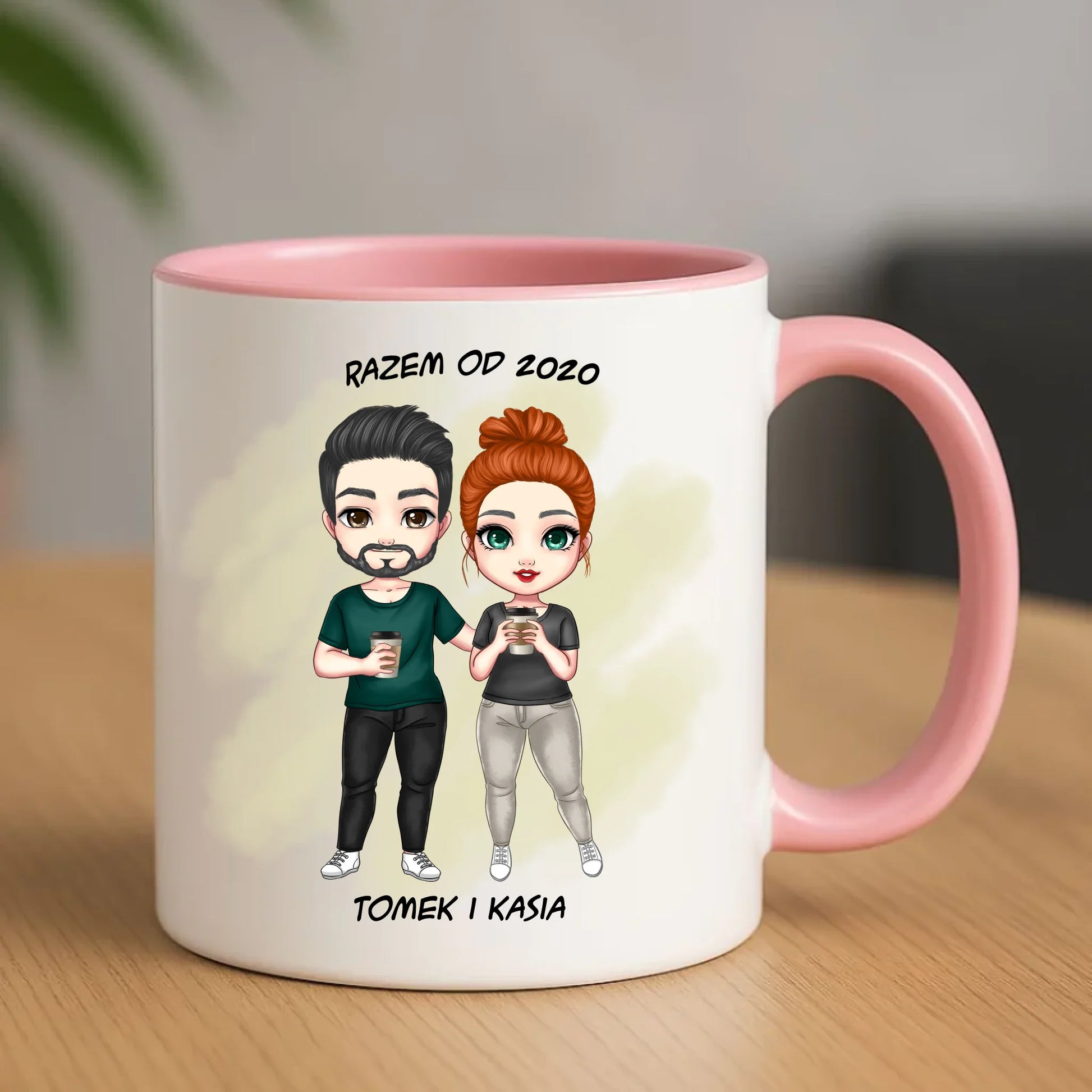 Kubek - prezent dla par zakochanych - personalizowany W01 - StoryCups.pl