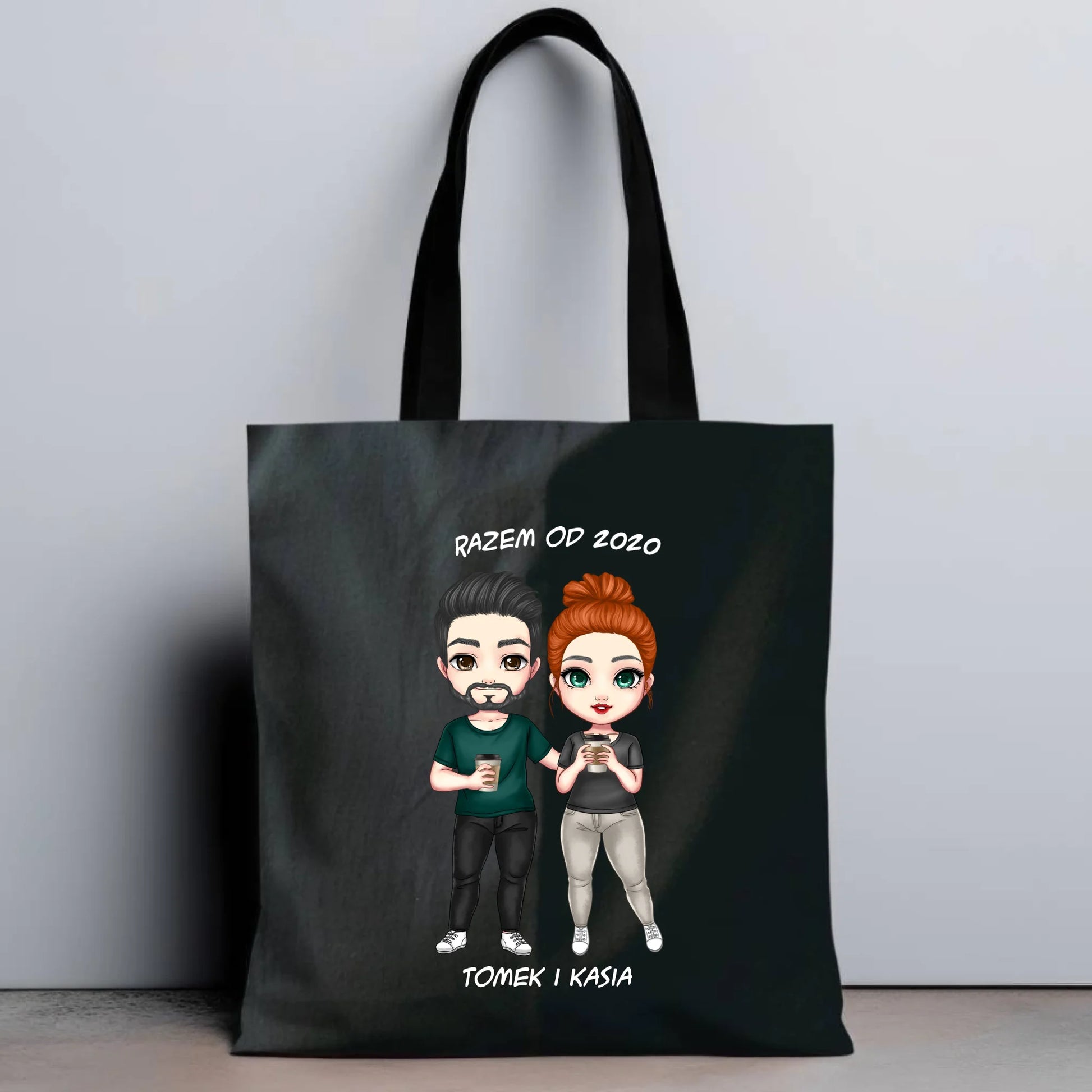 Torba - prezent dla par zakochanych - personalizowana W01 - StoryCups.pl