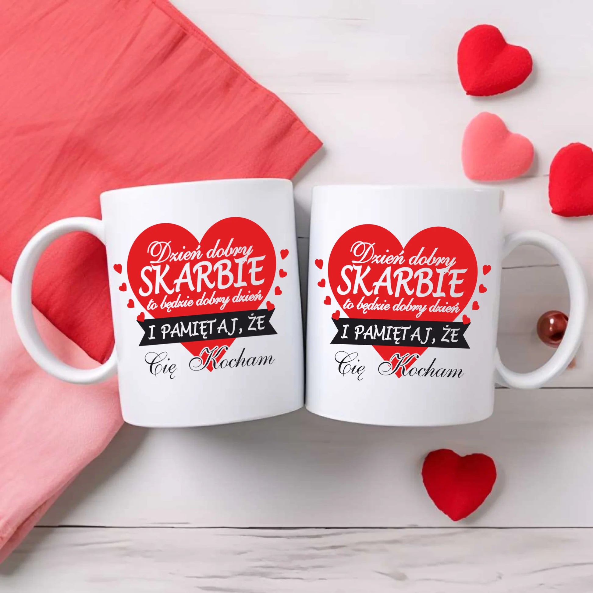 Kubek - prezent dla par - Dzień dobry Skarbie W02 - StoryCups.pl