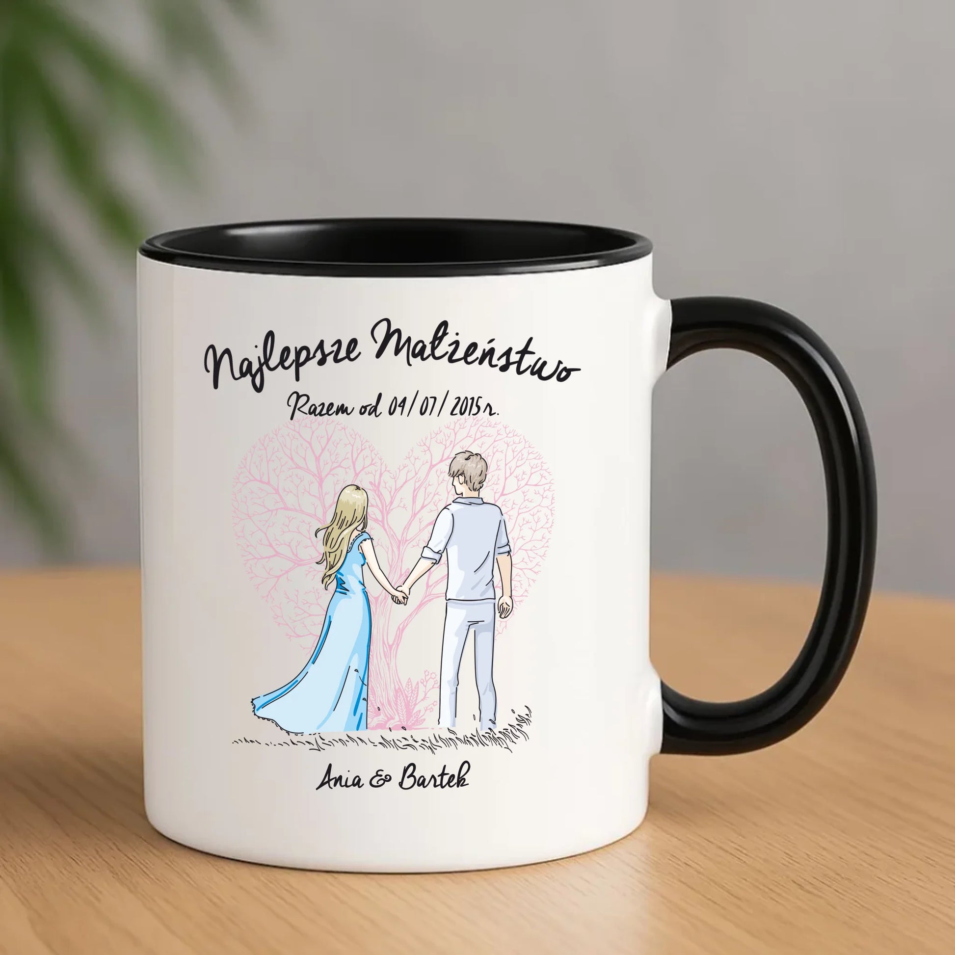 Kubek - prezent dla żony i męża Rocznica Ślubu - Najlepsze małżeństwo - personalizowany W03 - StoryCups.pl