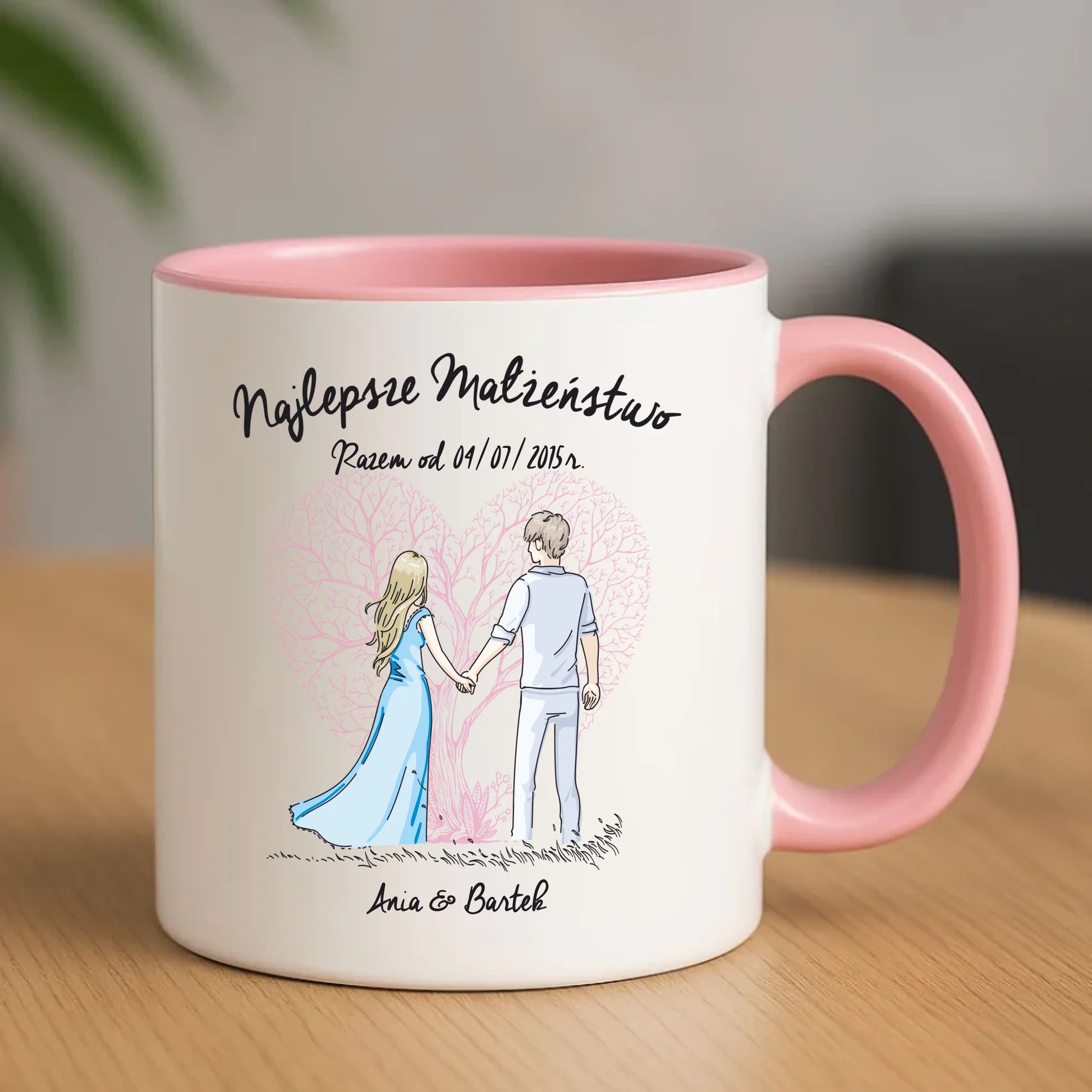 Kubek - prezent dla żony i męża Rocznica Ślubu - Najlepsze małżeństwo - personalizowany W03 - StoryCups.pl