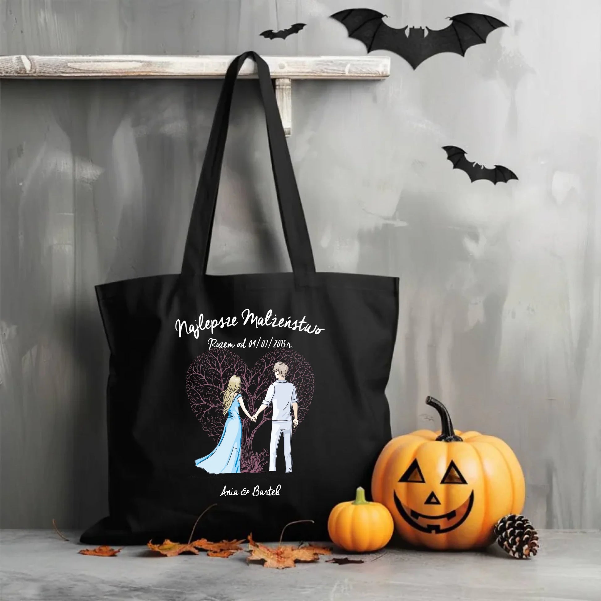 Torba - prezent dla żony i męża Rocznica Ślubu - personalizowana W03 - StoryCups.pl