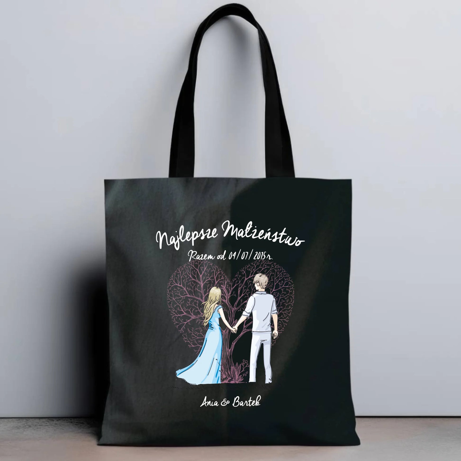 Torba - prezent dla żony i męża Rocznica Ślubu - personalizowana W03 - StoryCups.pl