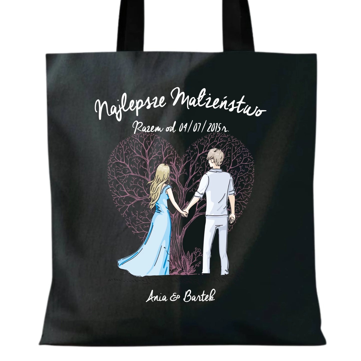 Torba - prezent dla żony i męża Rocznica Ślubu - personalizowana W03 - StoryCups.pl