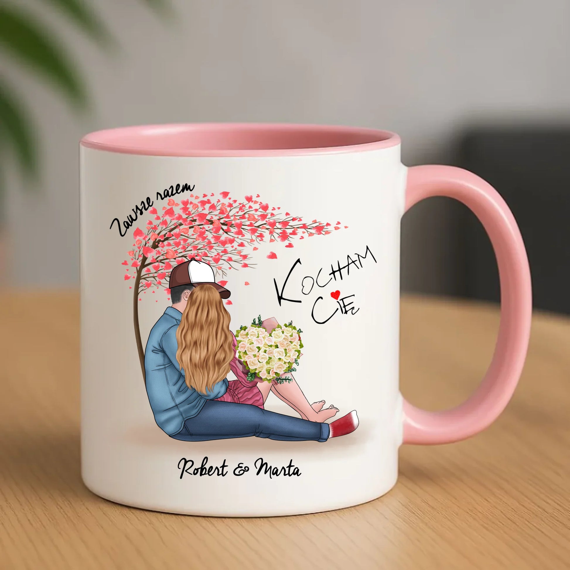 Kubek - prezent dla par - Zawsze razem - personalizowany W04 - StoryCups.pl