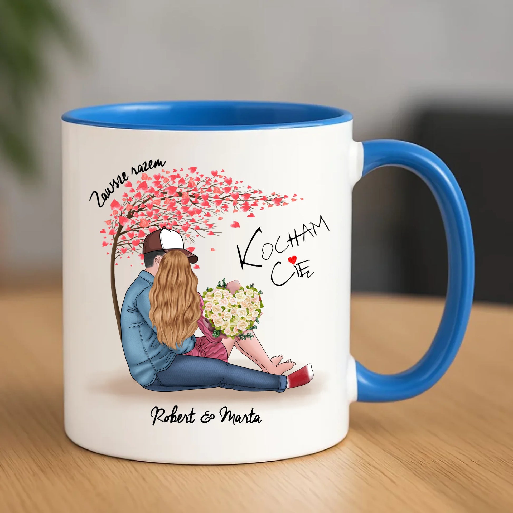 Kubek - prezent dla par - Zawsze razem - personalizowany W04 - StoryCups.pl