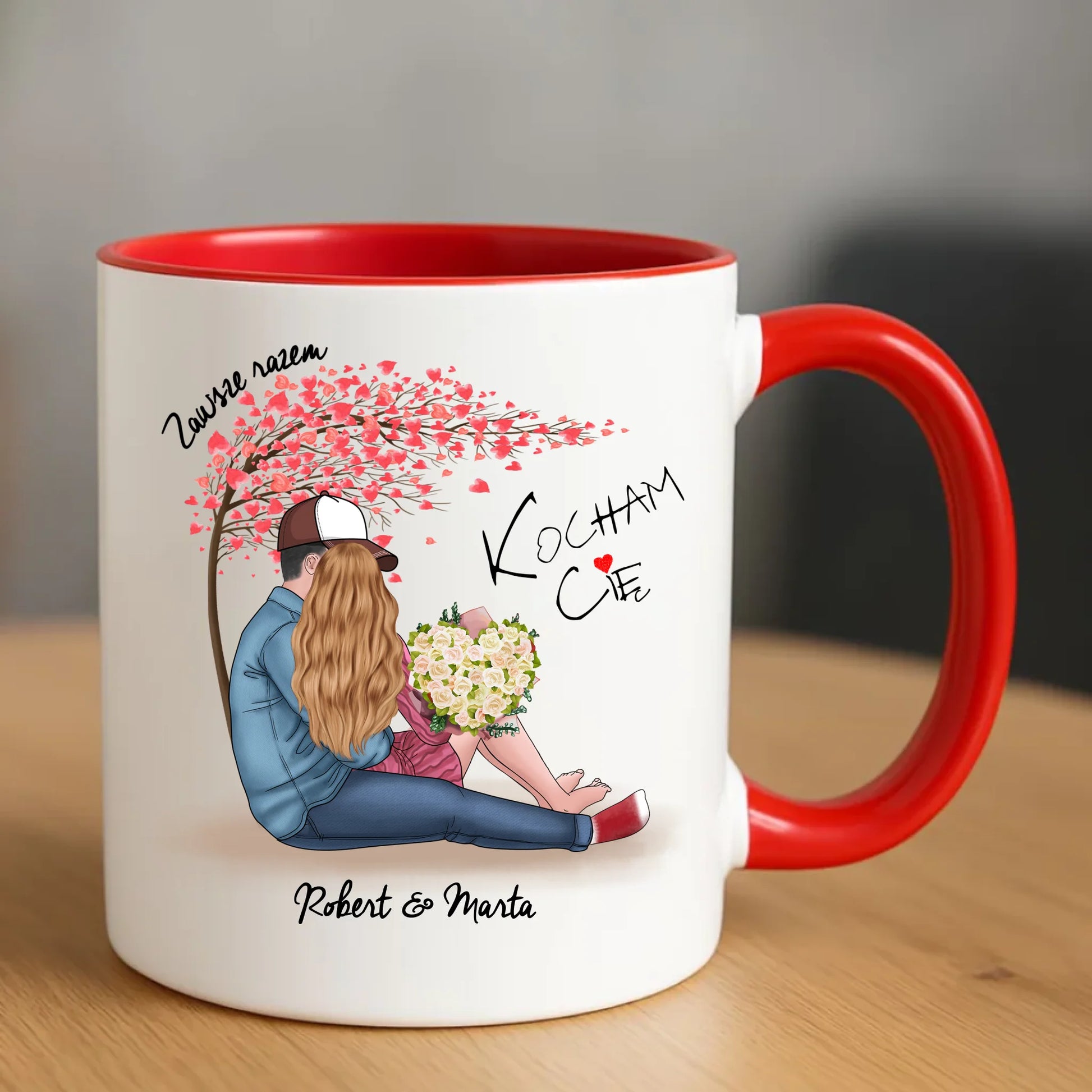 Kubek - prezent dla par - Zawsze razem - personalizowany W04 - StoryCups.pl