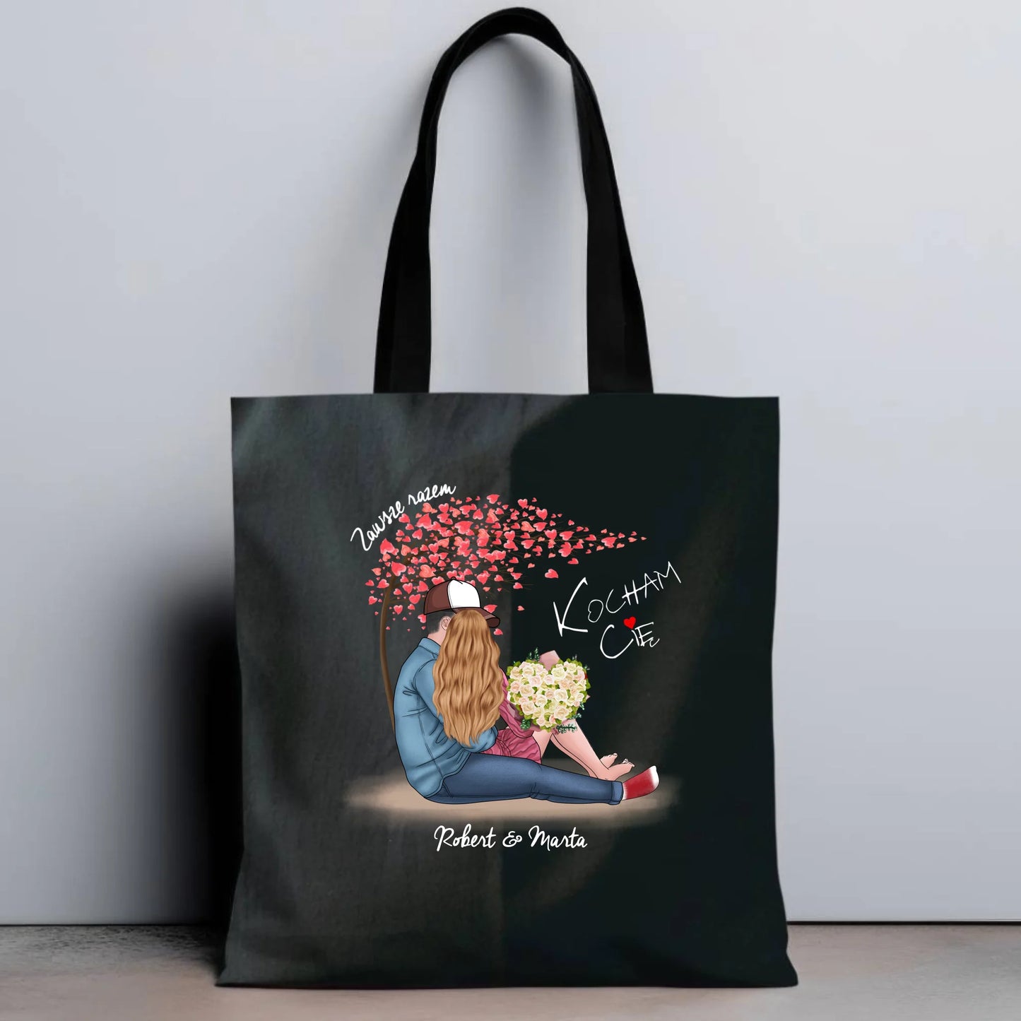 Torba - prezent dla par - Zawsze razem - personalizowana W04 - StoryCups.pl