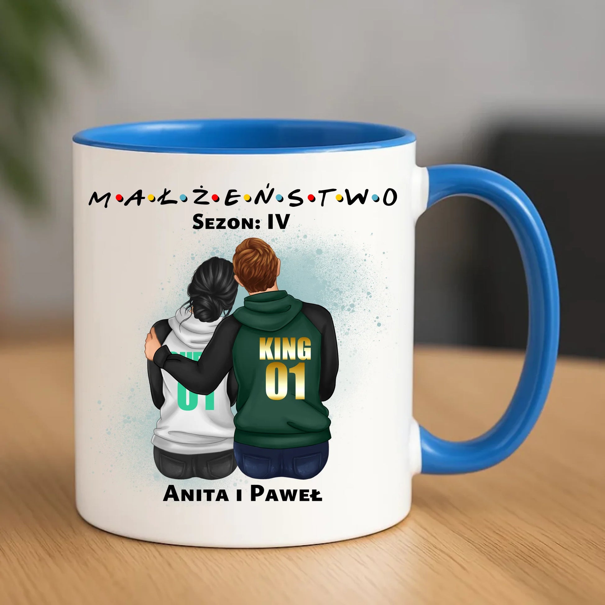 Kubek dla par - personalizowany prezent dla żony i męża na rocznicę ślubu – Małżeństwo W05 - StoryCups.pl