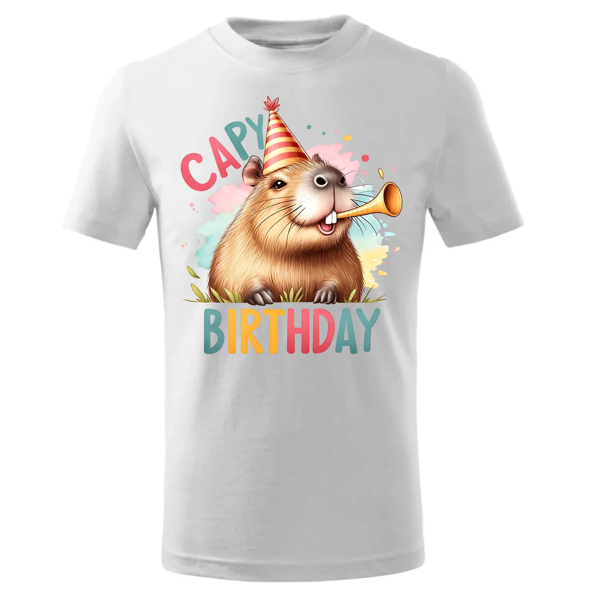 Koszulka dziecięca urodzinowa - prezent na urodziny - Kapibara U21 - StoryCups.pl