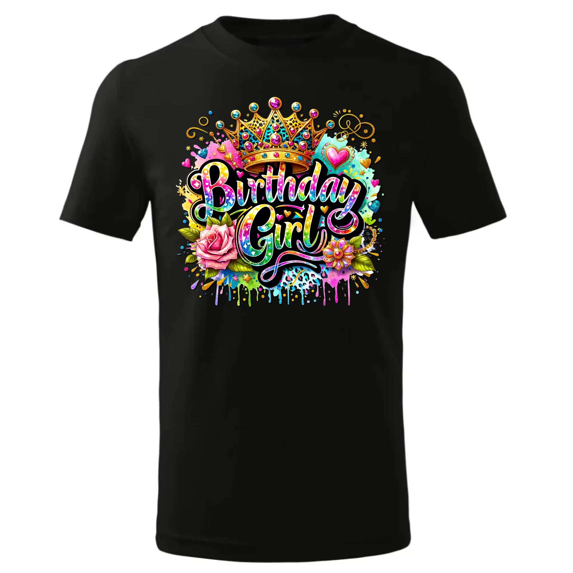 Koszulka dziecięca urodzinowa - prezent na urodziny dla dziewczynki - Birthday Girl U34 - StoryCups.pl