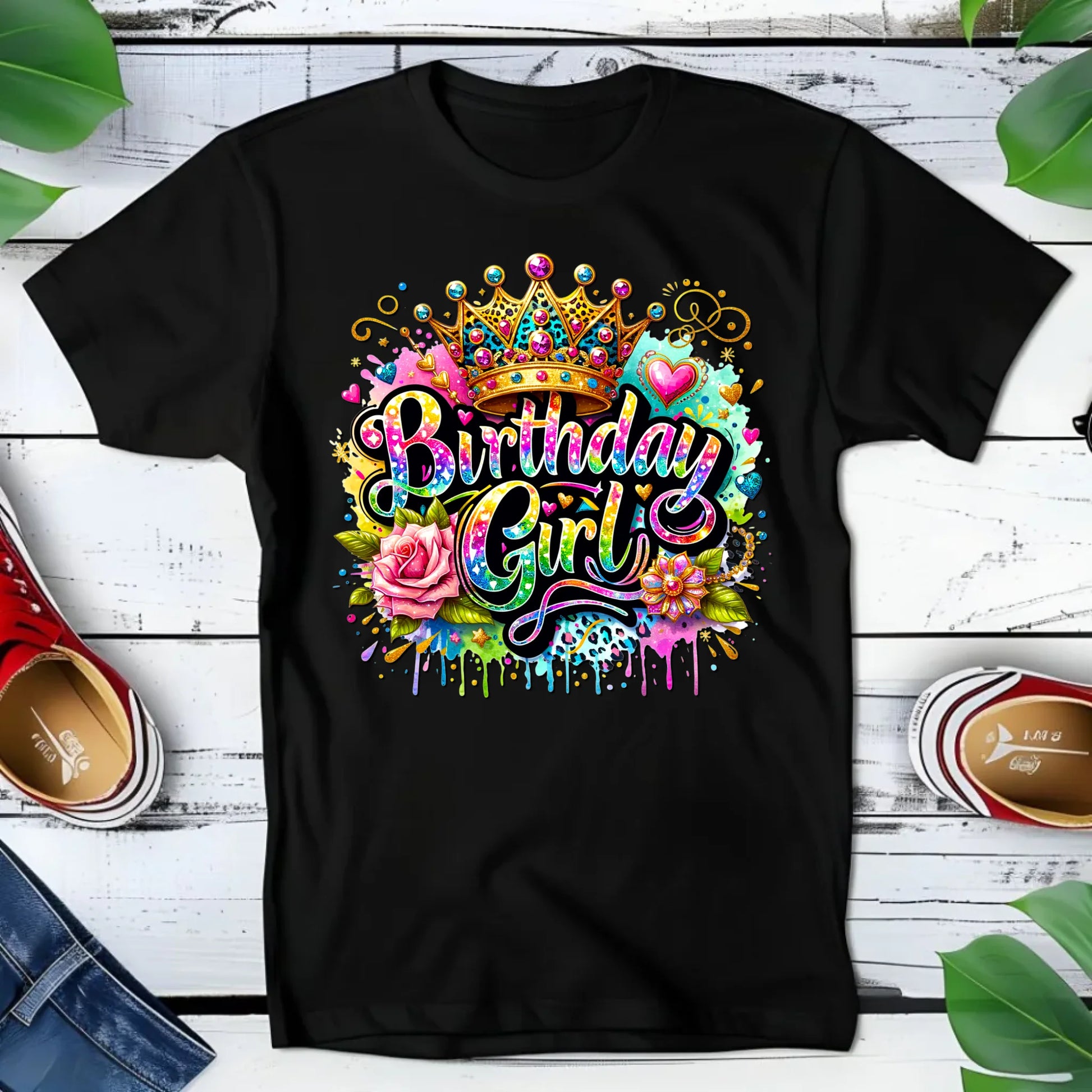 Koszulka dziecięca urodzinowa - prezent na urodziny dla dziewczynki - Birthday Girl U34 - StoryCups.pl