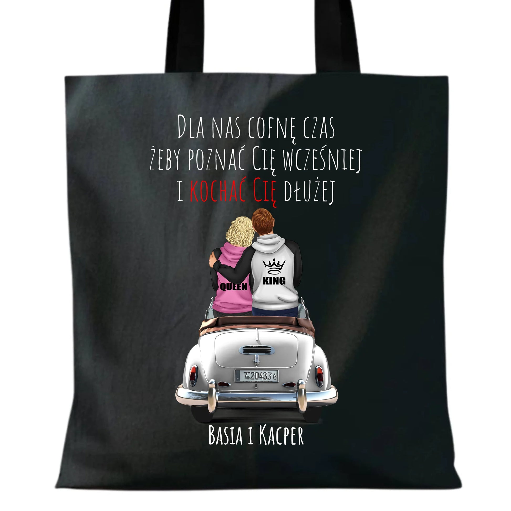 Torba dla par - prezent dla dziewczyny i chłopaka - Cofnę czas - personalizowany W08 - StoryCups.pl