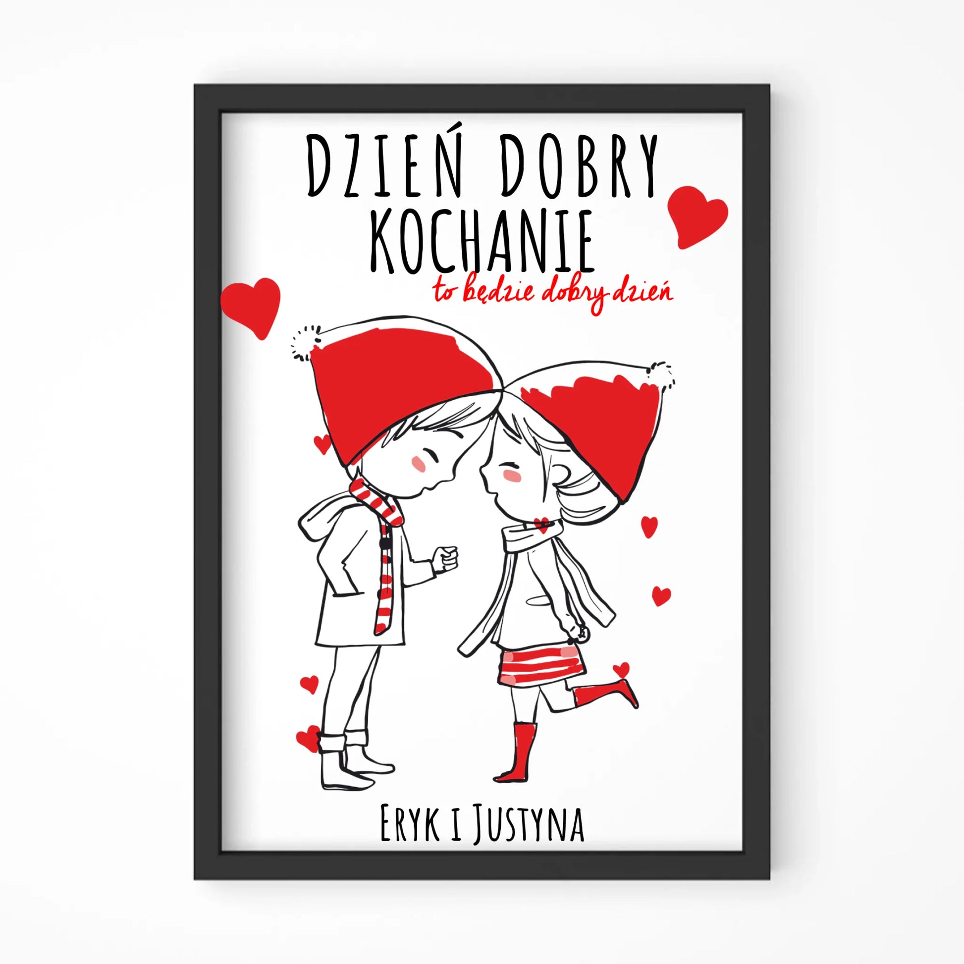 Obraz dla par - prezent na Walentynki - Dzień dobry Kochanie - personalizowany W10 - StoryCups.pl