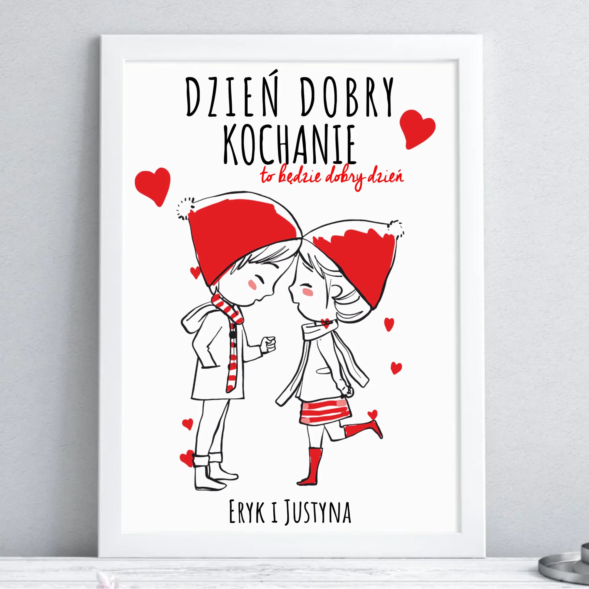 Obraz dla par - prezent na Walentynki - Dzień dobry Kochanie - personalizowany W10 - StoryCups.pl