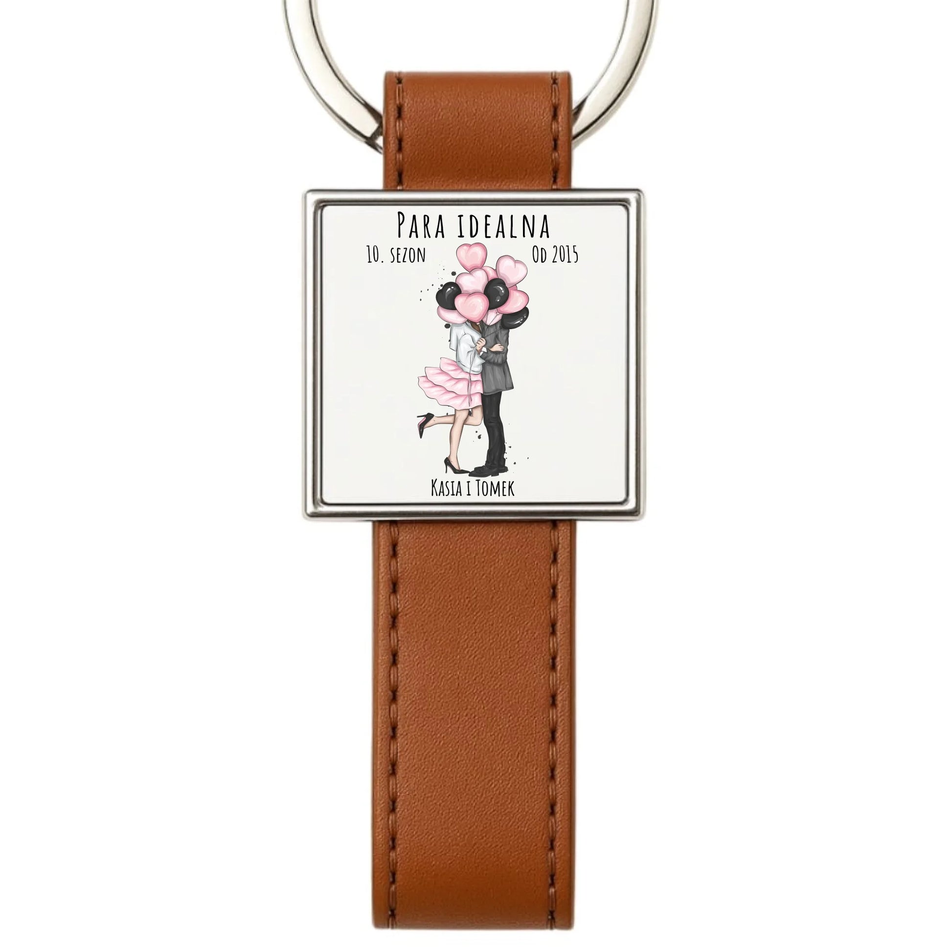 Brelok dla par - prezent na rocznicę - Para idealna - personalizowany W11 - StoryCups.pl