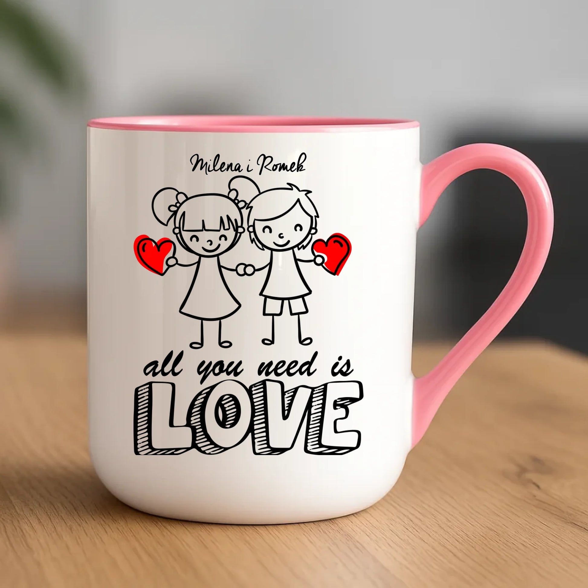 Kubek elegant dla par - prezent dla chłopaka i dziewczyny - Love - personalizowany W13 - StoryCups.pl