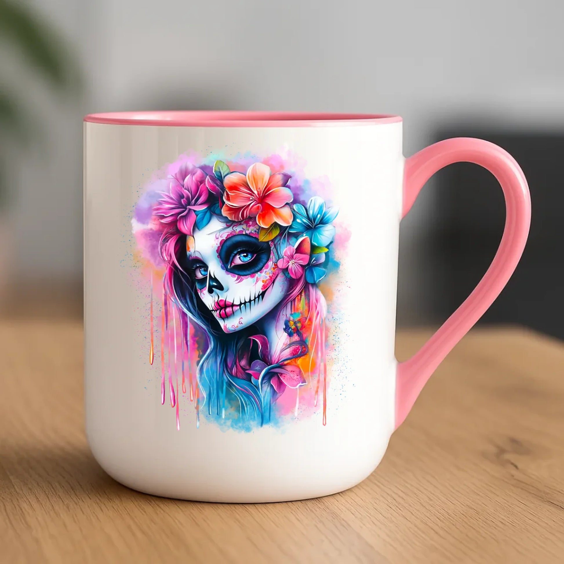 Kubek elegant na Halloween - La Muerte HL05 - StoryCups.pl