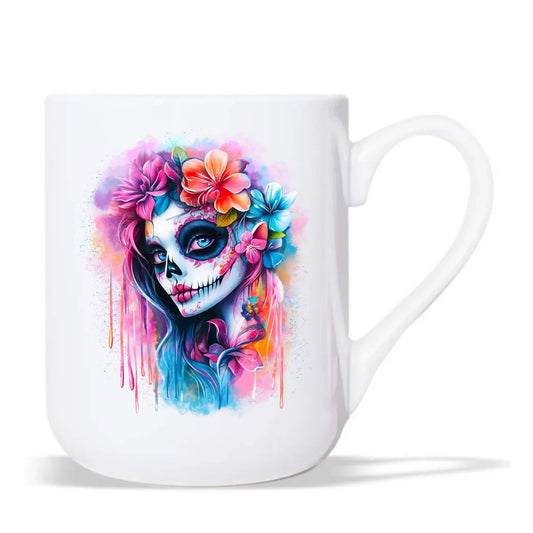 Kubek elegant na Halloween - La Muerte HL05 - StoryCups.pl