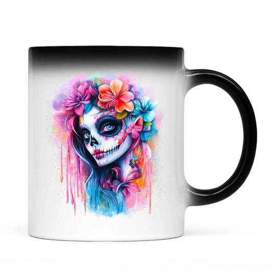 Kubek magiczny na Halloween - La Muerte HL05 - StoryCups.pl