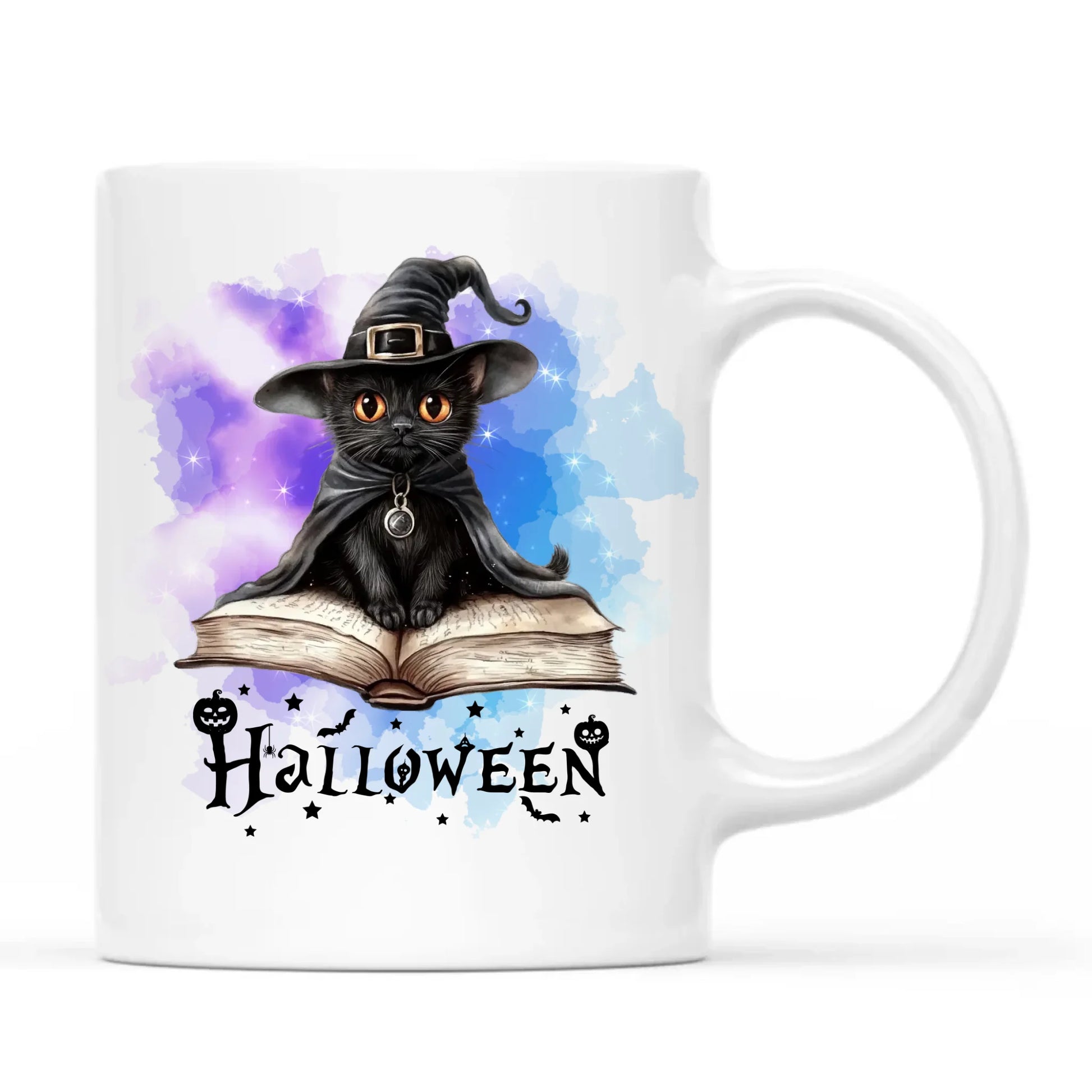 Kubek na Halloween - Kot Czarodziej HL06 - StoryCups.pl