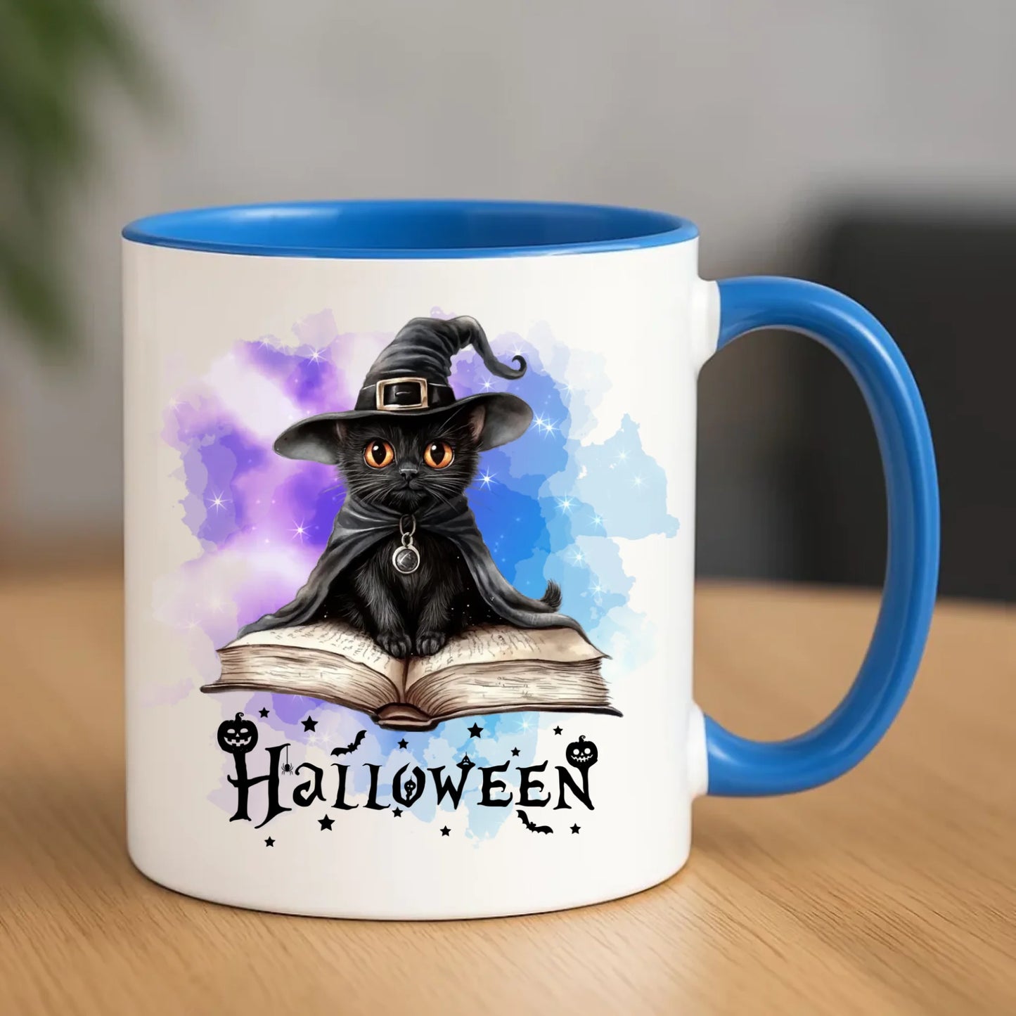 Kubek na Halloween - Kot Czarodziej HL06 - StoryCups.pl