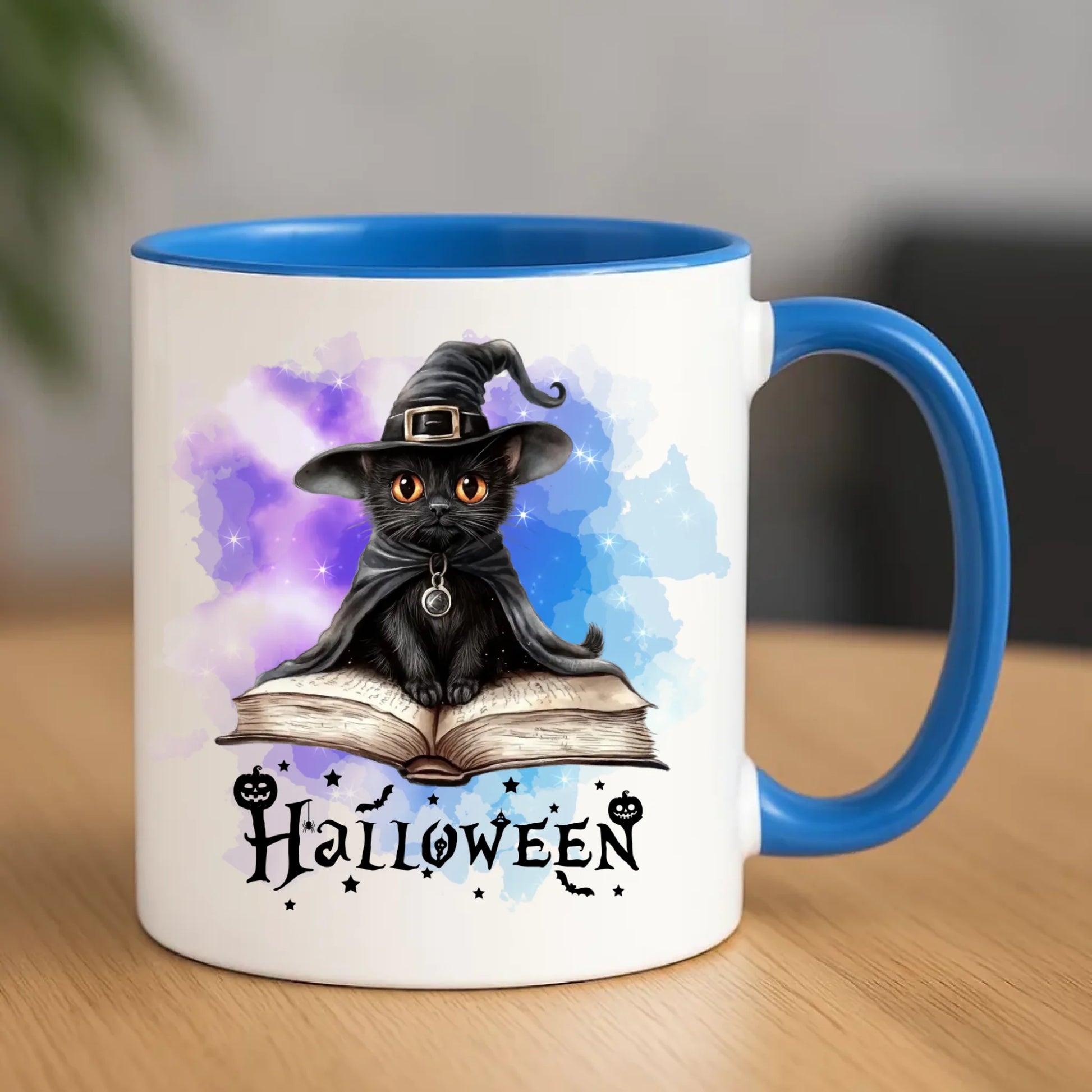 Kubek na Halloween - Kot Czarodziej HL06 - StoryCups.pl