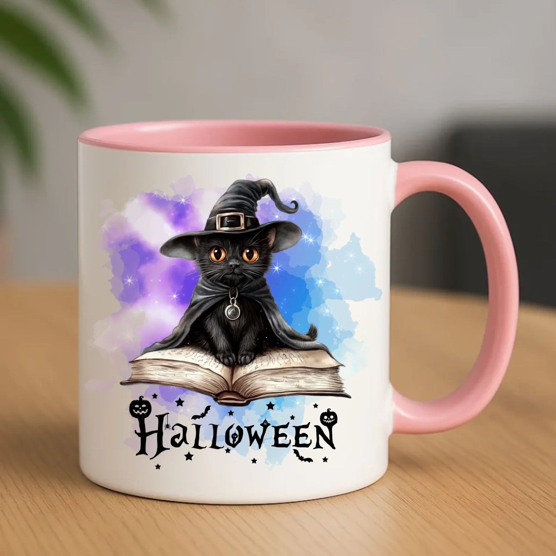 Kubek na Halloween - Kot Czarodziej HL06 - StoryCups.pl